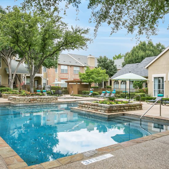 Beautiful Pool and Courtyard Views - nice big outdoor pool with multiple pool entraces