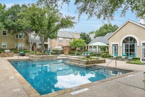 Beautiful Pool and Courtyard View With many lounge chairs